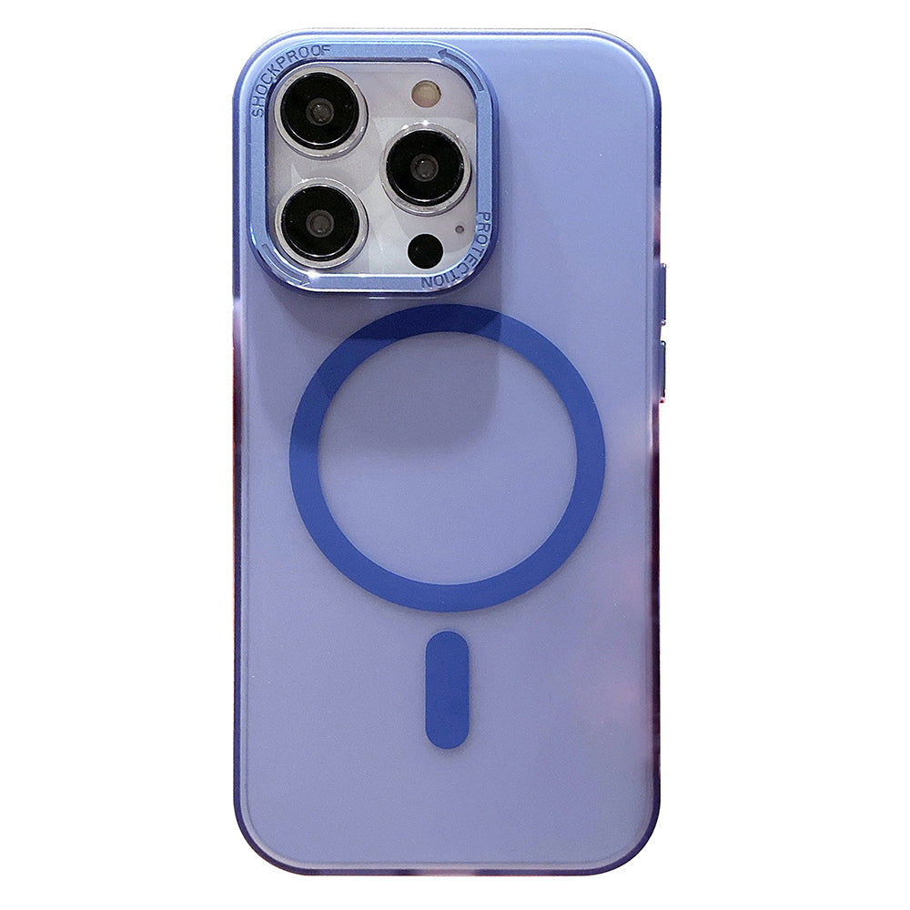 Phone Case Compatible with MagSafe for iPhone 14 Pro Electroplating PC TPU Matte Magnetic Phone Cover Phone Case Compatible with MagSafe for iPhone 14 Pro Electroplating PC TPU Matte Magnetic Phone Cover